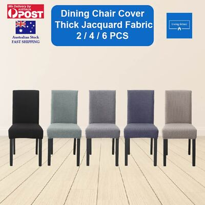 #ad Dining Chair Cover Jacquard Seat Covers Spandex Wedding Banquet Washable Party AU $52.99