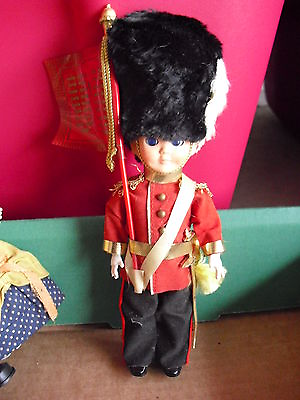 #ad Vintage Plastic Beefeater Boy Ethnic Character Doll 7 1 2quot; Tall $19.00