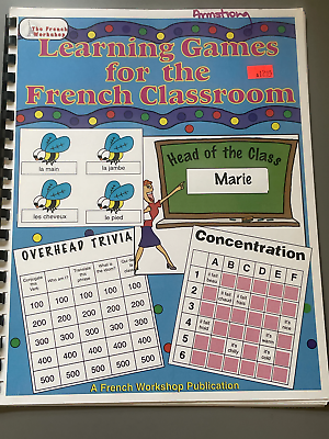 #ad Learning Games for the French Classroom by French Workshop SEE PICS RARE $8.49