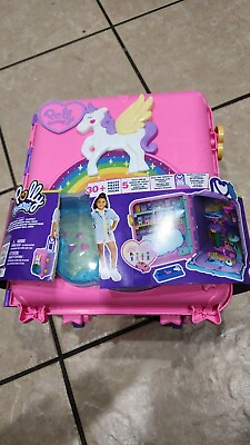 #ad DOLLS PLAYSET for Kids Resort Roll Away POLLY POCKET $55.00
