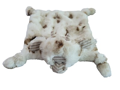 #ad Demdaco Barnyard Baby Cow Lovey Security Blankie Soft Knotted Corners $2.00