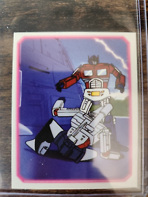 #ad 2003 Cards Inc. Transformers Generation 1 Stickers Optimus Prime v. Megatron #K $4.99
