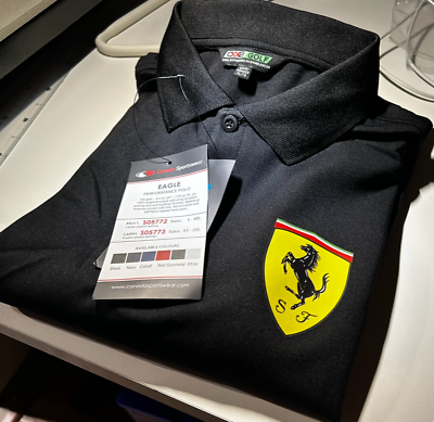 #ad #ad Polo Ferrari Logo Performance Shirt for Men High Quality Polyester Perfect Gift C $56.00