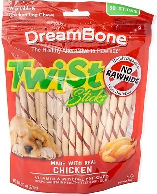#ad DreamBone DBTT 02844 Twist Sticks Dog Chews 275g 3 packages $22.99