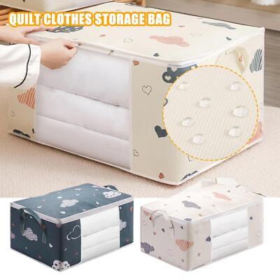 #ad Anti Dust Large Storage Bag Clothes Quilt Blanket Storage Sort Home Organizer $5.21