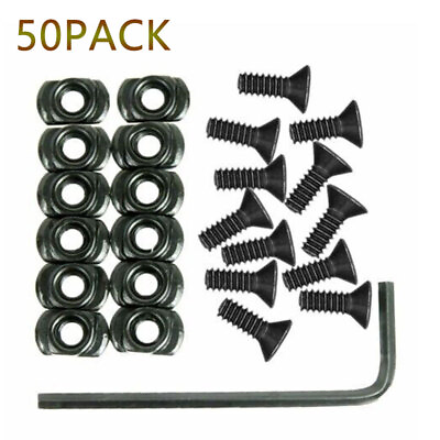 #ad 50 Pack Screw and Nut Replacement Set for Rail Sections with Wrench $13.99