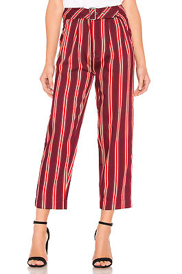 #ad Free People Pant Capri Straight Multicolor Striped Women Sz 2 NEW NWT 233 $37.00