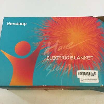 #ad Hansleep Grey Fast Heating Auto Off Fleece Soft Flannel Electric Throw Blanket $29.99