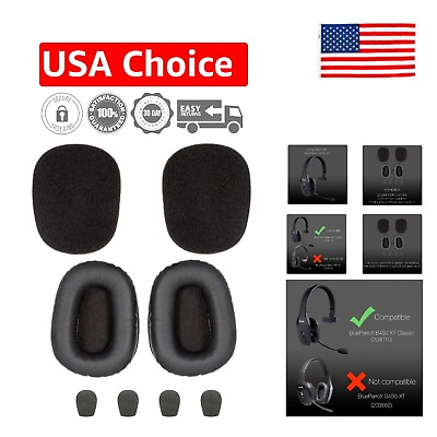 #ad Replacement Ear Cushion Kit Includes Foam amp; Leatherette Cushions 4 Windscr... $53.99