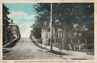 #ad South Main Street Greeneville Tennessee TN c1920 Vintage Postcard $19.99