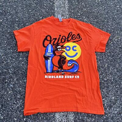 #ad Baltimore Orioles Graphic rare design Orange Short sleeve T shirt NH9931 $16.99