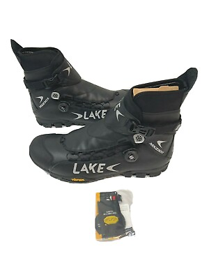 #ad #ad Lake Men#x27;s Cycling Boots MXZ303 Sz 50 US 15 Black Winter Thinsulate $269.00