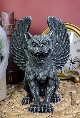 #ad Winged Lioness Gargoyle Statue 6.5quot;Tall Safari Giant Cat Feline Lion Notre Dame $27.99
