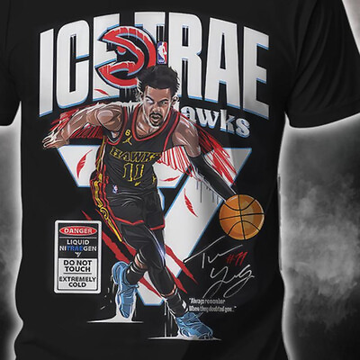 #ad LUXURY Atlanta Hawks Trae Young Star Rising basketball team t shirt $20.99