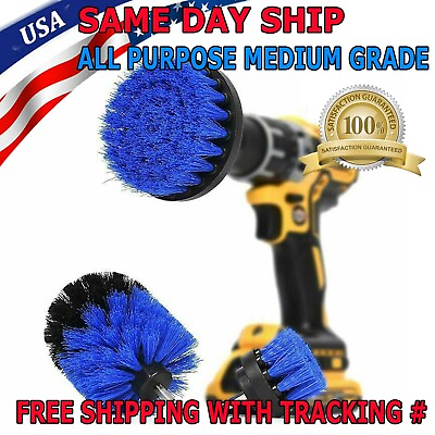 #ad Drill Brush Set Power Scrubber Drill Attachments for Carpet Tile Grout Cleaning $4.95