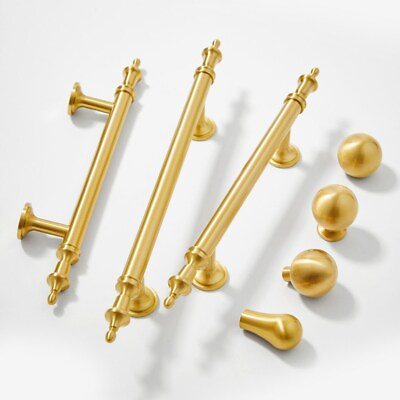 #ad Solid Brass Cabinet knob Gold Mini Ball Knobs Cabinet Pull handle Cupboard Knob $3.00