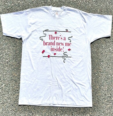 #ad Vintage Brand New Me Inside 80s Retro Funny Hallmark T Shirt XL Single Stitch $41.97