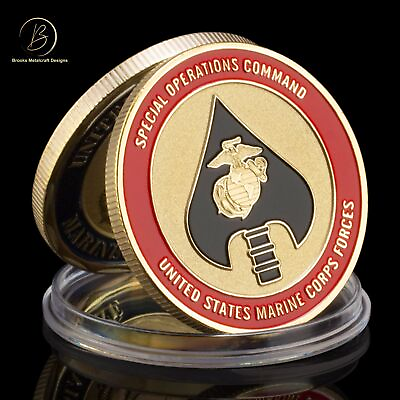 #ad Marines Special Operations Command Challenge Coin $9.08