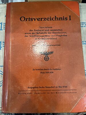 #ad Germany 1944 Ortsdirectory Reichpost very rare $255.00