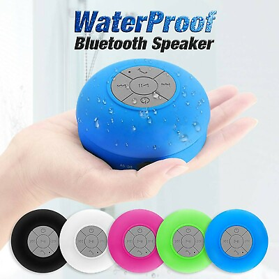 #ad Bluetooth Wireless Speaker Waterproof Mic Mini Resistant Shower Potable Out C6 $8.49