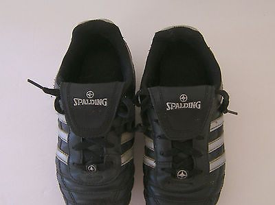 #ad #ad Spalding Soccer Cleats Size 3 Youth Black Silver UK 2.5 Team Sports MEX 23 $10.41