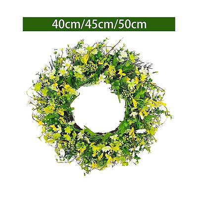 #ad Flower Wreath Ornament Decorative Fashion Hanging for Holiday Wedding Patio $25.56