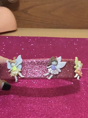#ad Girl pink glitter headband fairies $15.00