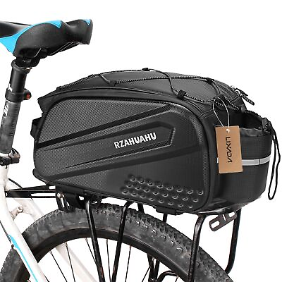 #ad Multifunctional Bicycle Rear Seat Bag Waterproof Cycling Bike Rack Trunk Bag $56.66