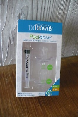 #ad Pacidose Pacifier Liquid Medicine Dispenser with Oral Syringe 0 6 6 18 month $20.00