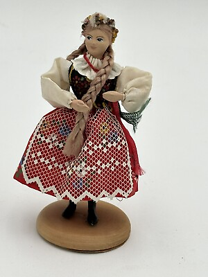 #ad Vintage Handmade Doll Figurine Lalki Regionalne Poland Polish $12.00