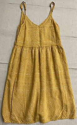 #ad RVCA Strappy Dress Mini Mustard Yellow Size XS $11.99
