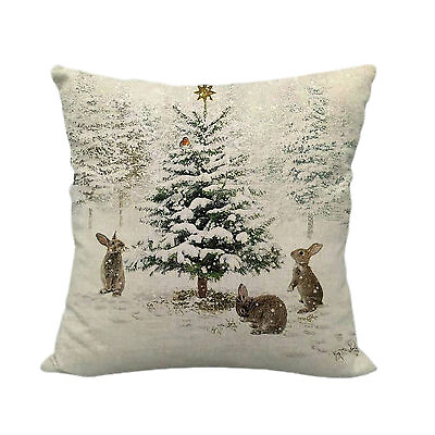 #ad Cushion Cover Soft Eco friendly Christmas Decorations Home Gift Pillowslip Cute $8.70