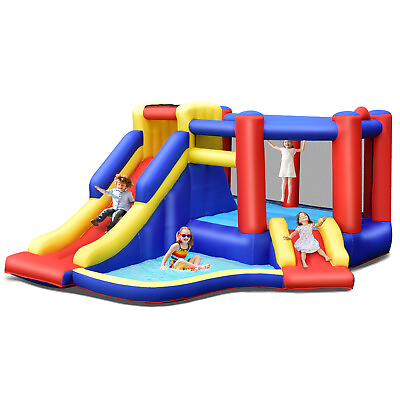 #ad Inflatable Bounce House Kids Jumping Castle Play Center Air Blower Excluded $219.59
