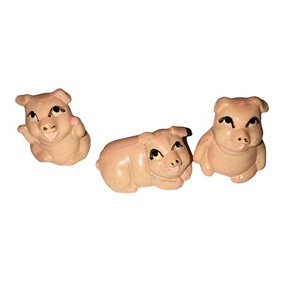 #ad Vintage 1993 Kenner Littlest Pet Shop Pink Pigs Lot of 3 EUC $13.99