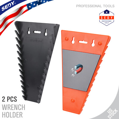 #ad Wrench Organizer Holder 2 Pack Tool Box Storage Sockets Tray Rail Sorter Rack 26 $13.49