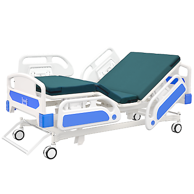 #ad ICU Fully Electric Multi Purpose Hospital Bed with IV Pole Mattress $2198.98