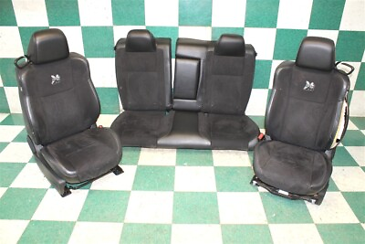 #ad 16#x27; Challenger 6.4L Scat Pack Black Leather Dual Power Heat Cooled Bucket Seats $1127.64