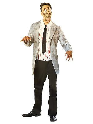 #ad Seasons Mens Zombie Businessman Halloween Costume Large 40 42 $39.99