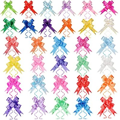 #ad 500 Pcs 32 Colors Pull Bows Bulk for Gift Wrapping Decorative Assorted Colors... $23.66