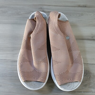 #ad Bzees Sandal Women US 8M Pink Secret Slingback Knit Fabric Upper Comfort Slip On $35.99