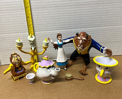#ad Disney Beauty And The Beast Bendable Figures Just Toys Potts Cogsworth Lumiere $20.99