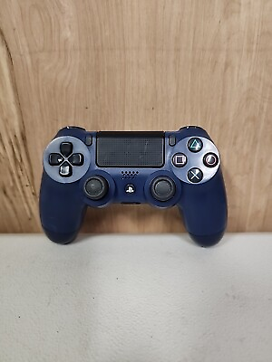 #ad Sony DualShock 4 Controller Oem PlayStation 4 PS4 Midnight Blue Untested $15.00