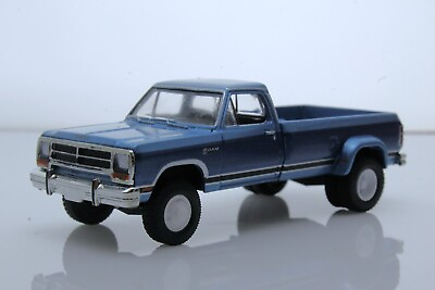#ad 1989 Dodge Ram D 350 1st Generation Dually Truck 1:64 Scale Diecast Model Blue $15.95