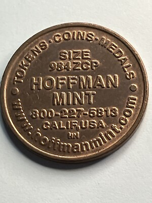 #ad Hoffman Mint Salesman Sample Token Arcade Amusement Souvenir Coin Medal #sw1 $7.99