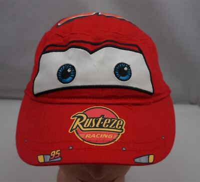 #ad Cars Rust Eze Hat Red Kids Stitched Adjustable Baseball Cap Pre Owned ST216 $15.11