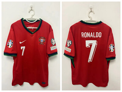 #ad Cristiano Ronaldo CR7 Portugal National Team 2024 European Cup Home Jersey $59.99