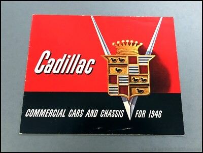 #ad 1946 Cadillac Funeral Hearse Fleetwood Commercial Vintage Car Brochure Catalog $639.96