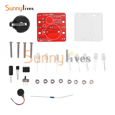#ad DIY Swing Shaking LED Kit With Small Vibration Motor Diy Electronic Kits 3Colors $6.98