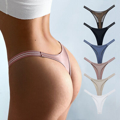 #ad 6 Pack Womens Sexy Thong Lingerie G string Panties Knickers Sleepwear Underwear $7.99