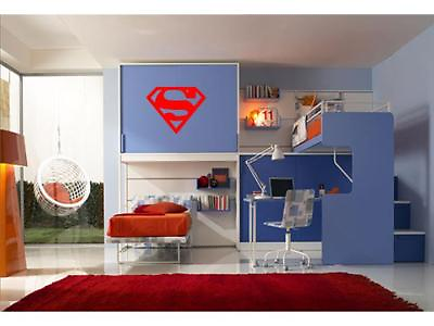 #ad SUPERMAN Wall Decal Decor Vinyl Boys Kids Garage Room $18.19